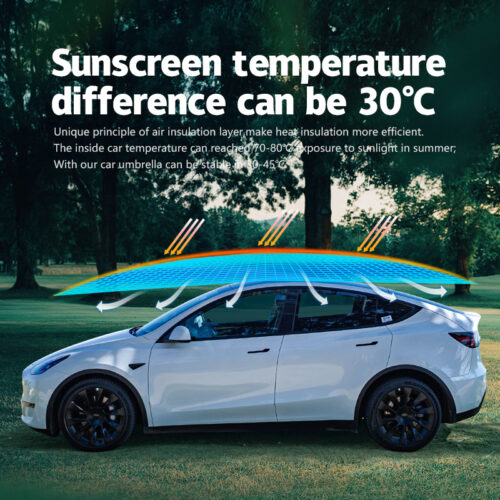 TEST-AGENT Automatic Car Sunshade Umbrella